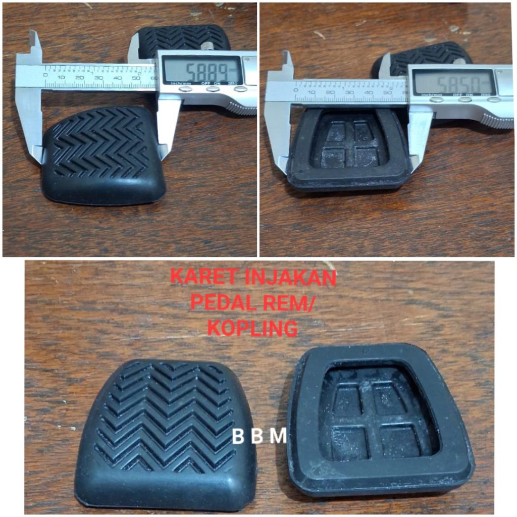 KARET INJAKAN PEDAL REM/PEDAL KOPLING MOBIL UNIVERSAL