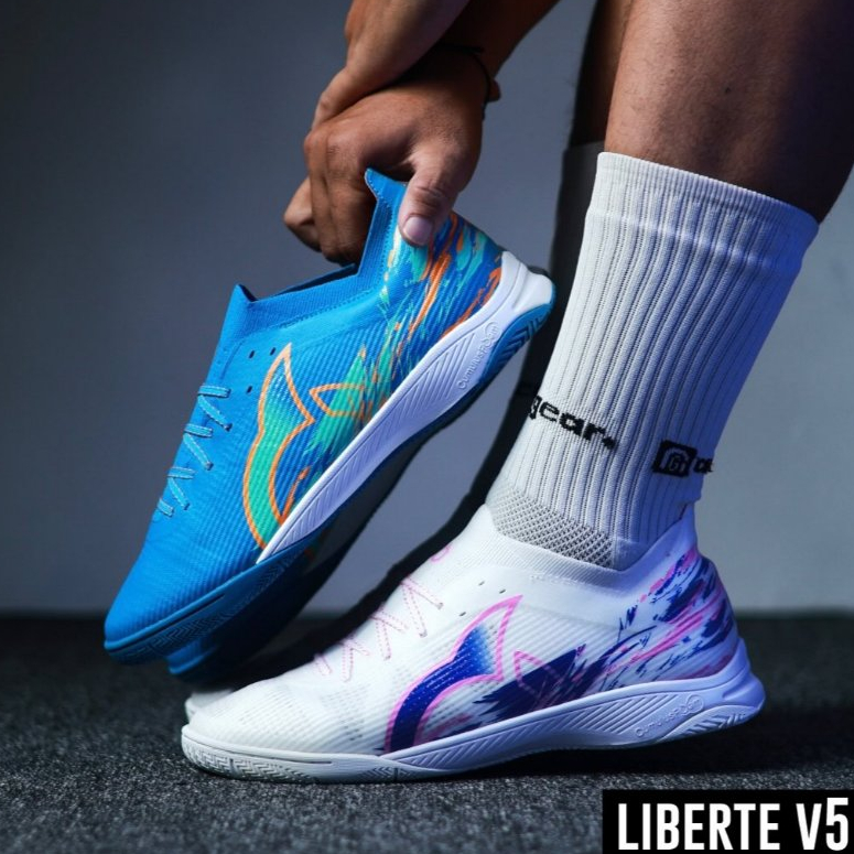 SEPATU FUTSAL ORTUSEIGHT CATALYST LIBERTE V5 IN White pink vortex Navy teal ortrange ORIGINAL
