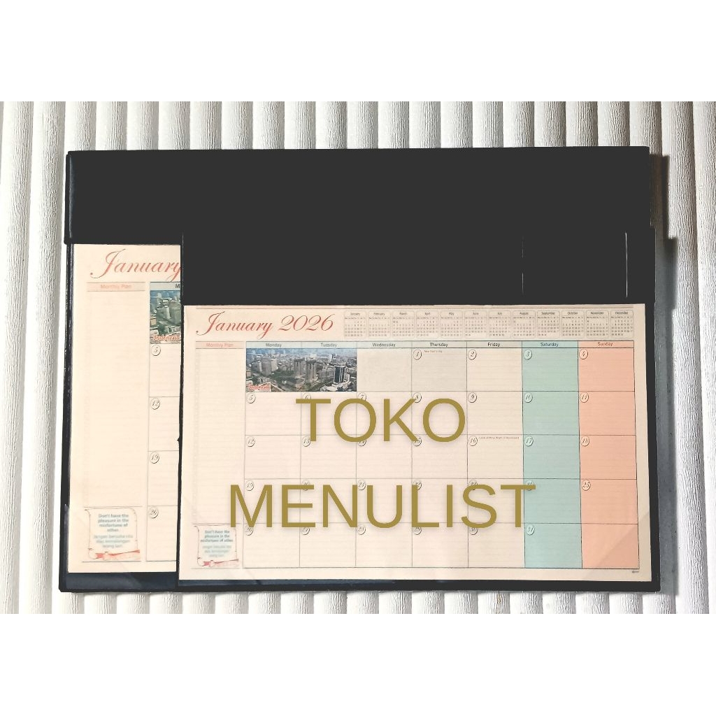 Original Agenda 2026 Agenda Meja Deskmatt Table Planner 2026 TH