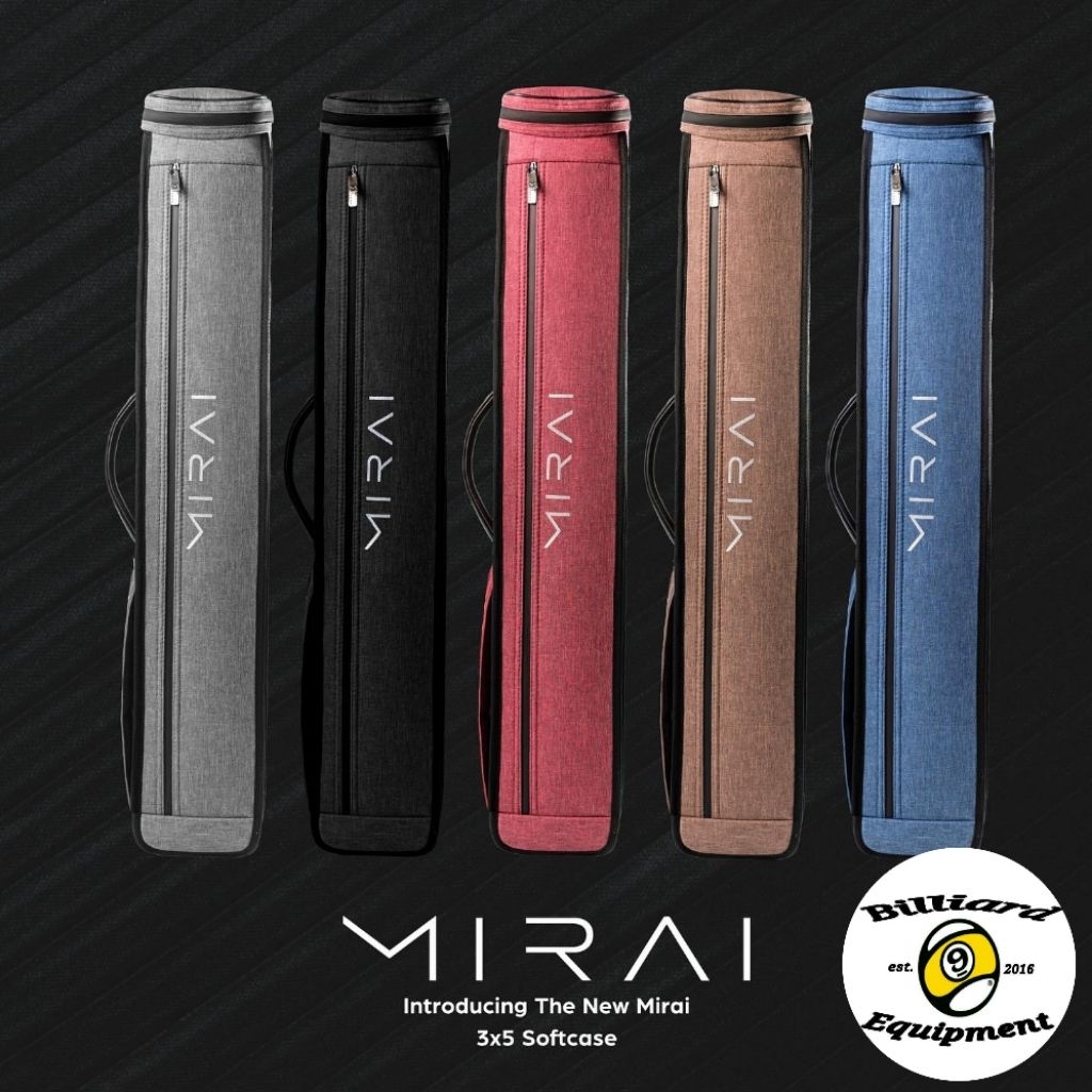 Mirai SoftCase 3x5 | Tas Billiard Mirai | Cue Case Mirai