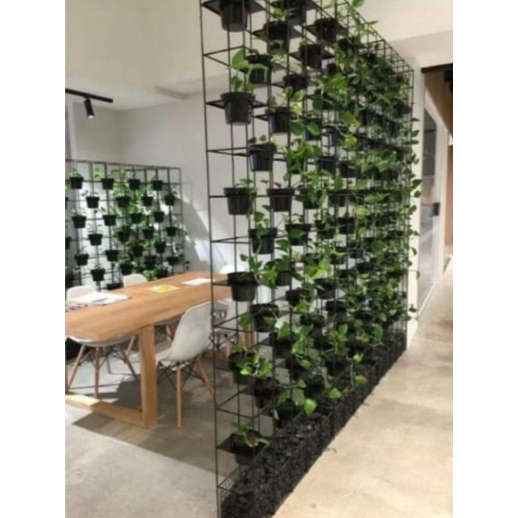 Tempat pot besi Vertical garden Rak vertikal rak besi ke atas rak bunga besi standing bunga besi mur