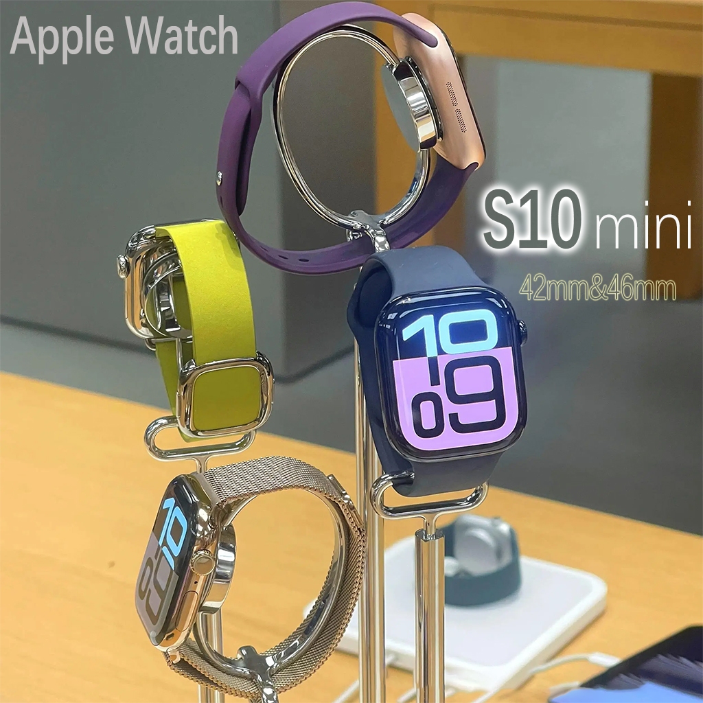 APPLE watch S10 mini 42mm Jam tangan SmartWatch S10,SmartWatch Wanita, Jam Pintar Olahraga Bluetooth