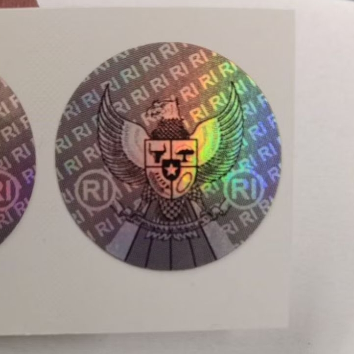 stiker GARUDA hologram laminasi