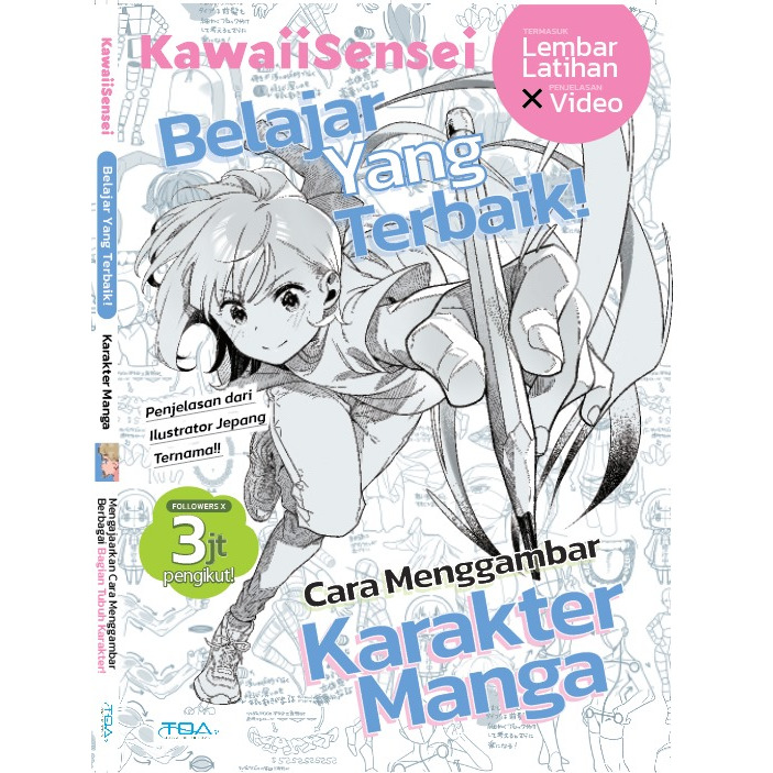 [Official] Kawaii Sensei Anatomy Tutorial Book - Belajar Yang Terbaik - Cara Menggambar Karakter Man