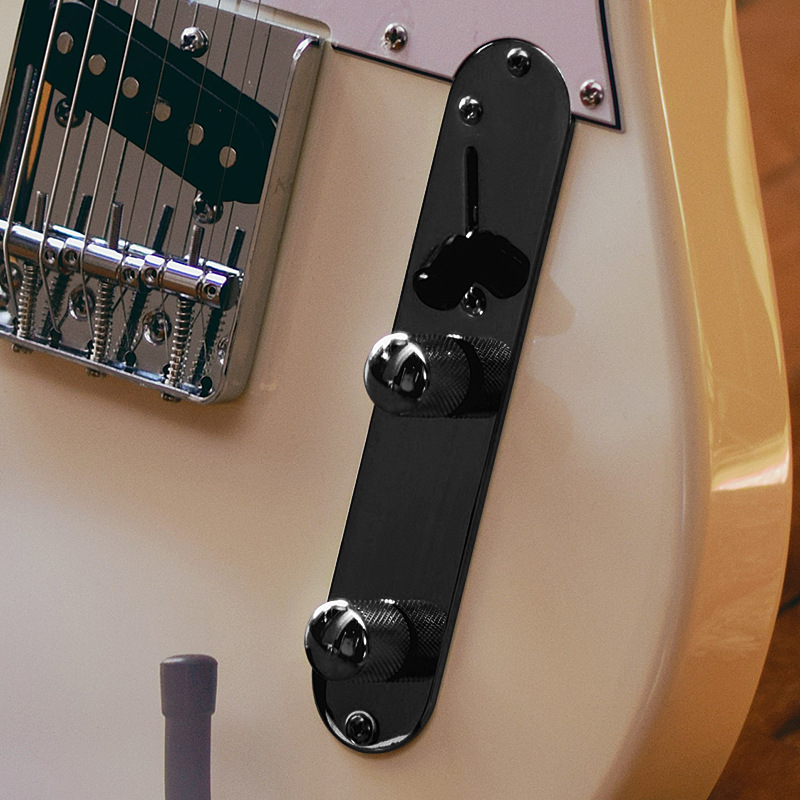 Papan Kontrol Baja 32mm dengan Slot Saklar Berlekuk untuk Papan Kontrol Fender Telecaster pada Gitar
