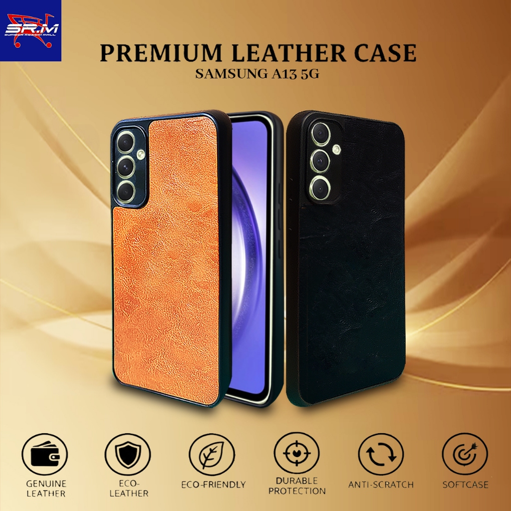 [ CUCI GUDANG ] Casing Hp Samsung A13 5G  Premium Leather Case Softcase Casing Kulit Slim Cover