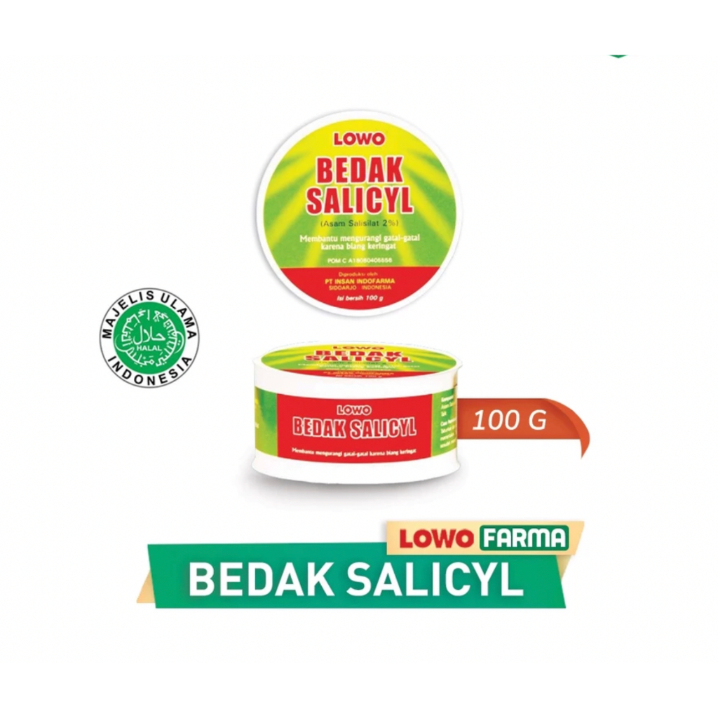 Lowo Bedak Gatal Salicyl / Bedak Salicyl Gatal 100GR