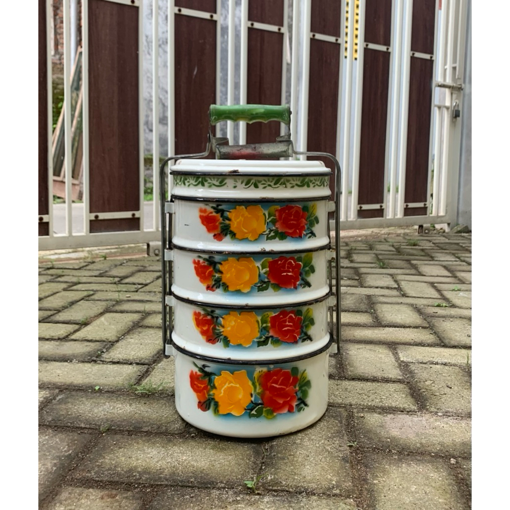 Rantang Susun Enamel 5 susun jadul