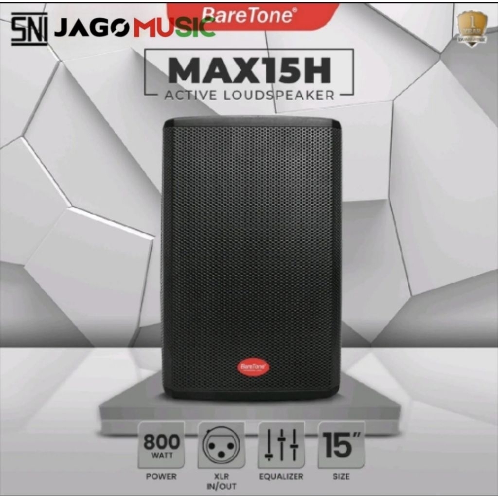 Baretone Speaker Aktif MAX15H
15inch Speaker Baretone MAX 15H 1set
