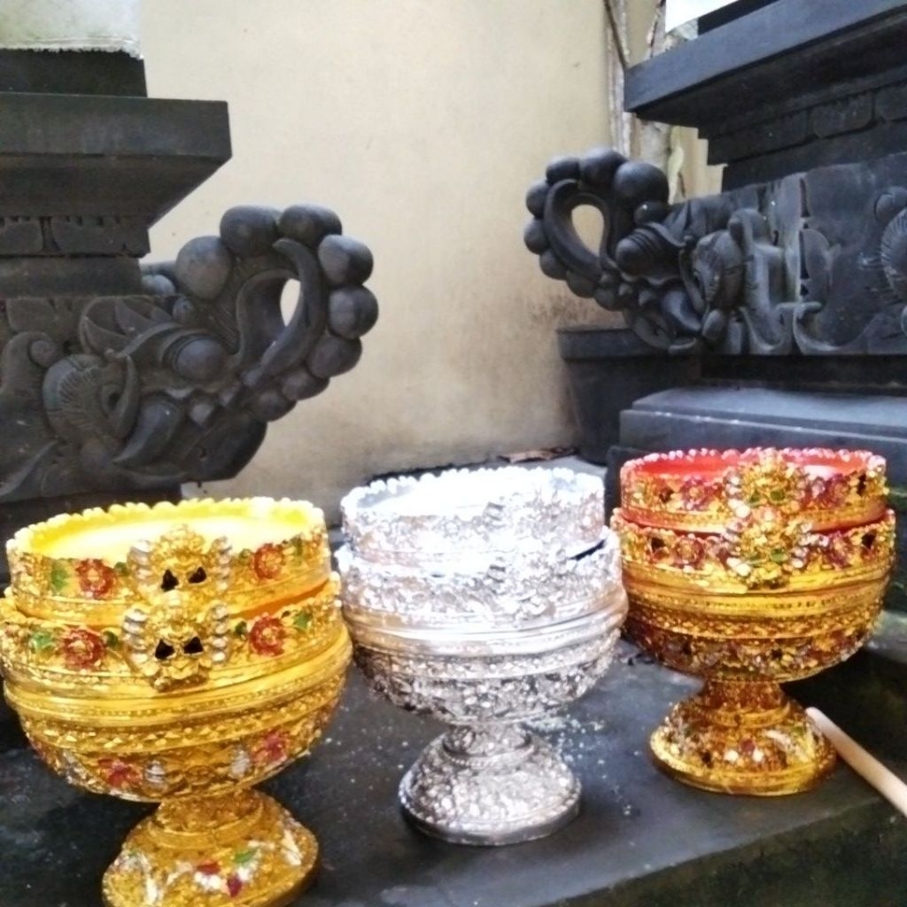 dulang fiber  susun 2 motif dewi