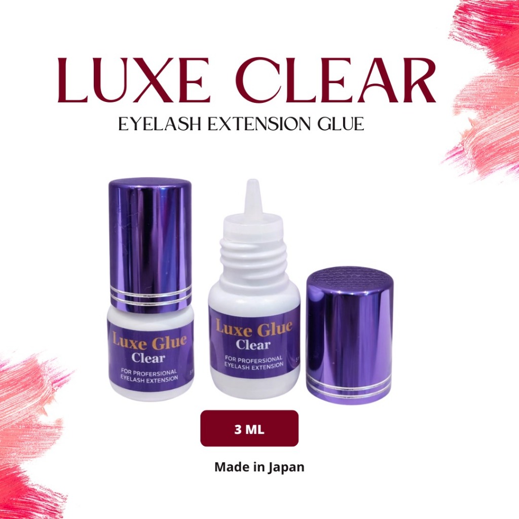 LUXE GLUE CLEAR EYELASH/ LEM EYELASH CLEAR GLUE 3ML LEM EYELASH EXTENSION GLUE BULUMATA SAMBUNG SUPE