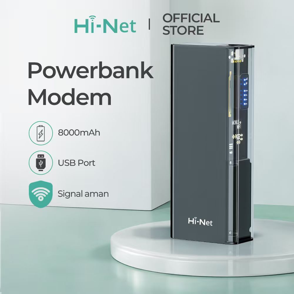 Hi Net MF932 Power Bank Router WIFI Portabel 150Mbps 8000 mAh Mendukung semua operator