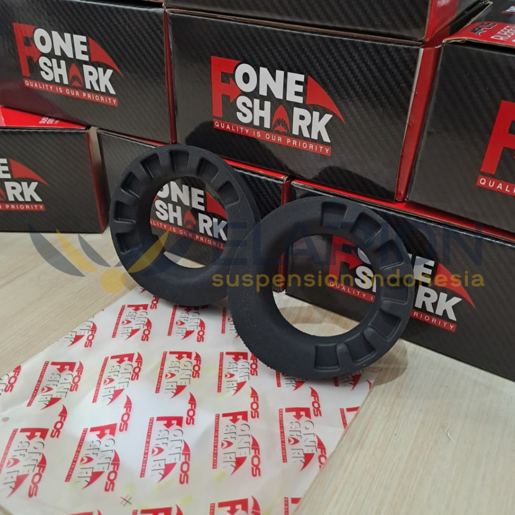 Karet Tatakan Per / Karet Bantalan Per Belakang Atas Merk F-One Shark FOS Toyota Yaris Bakpao Lele 2