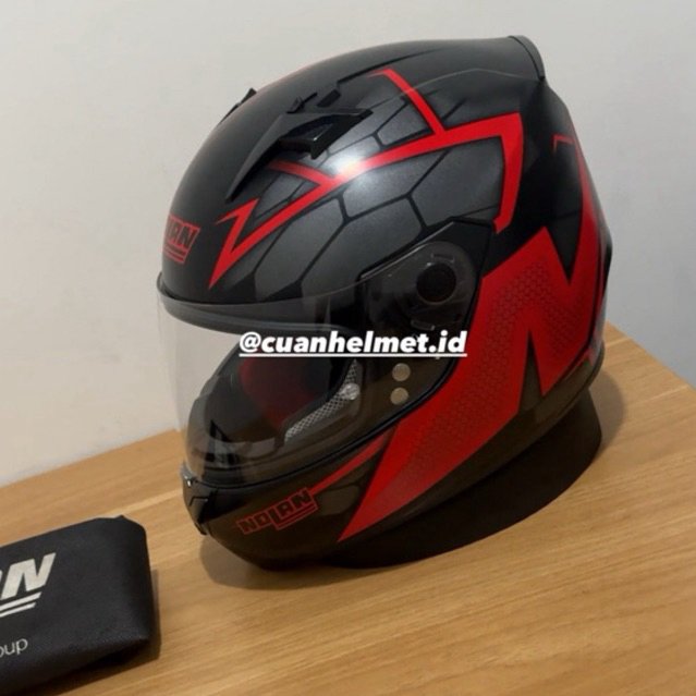 Nolan N64 Anchor Flat Black Red size XL (Second)