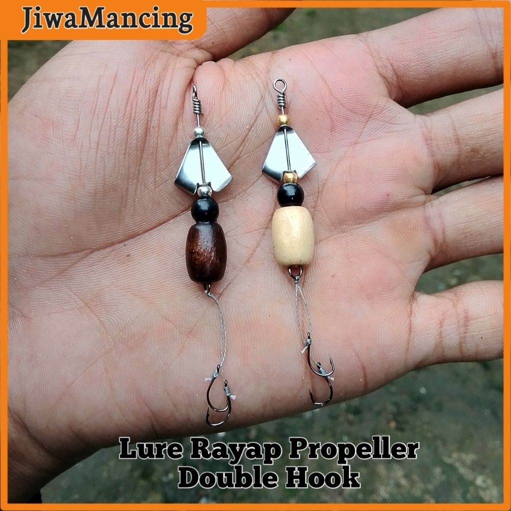 Umpan pancing casting Micro Propeller Lure Rayap Kayu 1,2cm buat casting Hampala kocolan