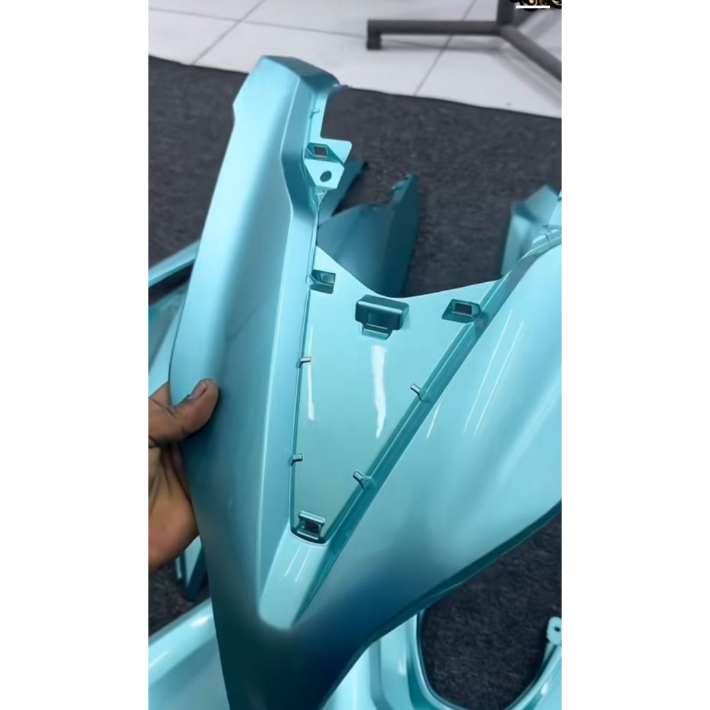 cat pu millenium green metalic | cet pu hijau muda metalic