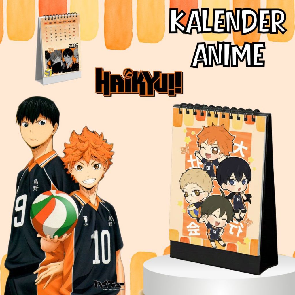 CALENDAR ANIME 2026 KALENDER HAIKYU KALENDER DUDK ANIME