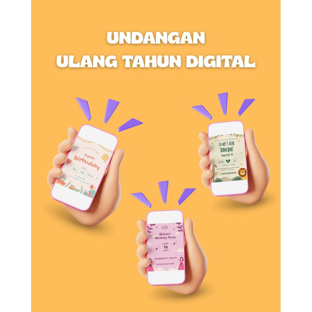 Undangan Ulang Tahun Anak Digital | Undangan Online | Undangan Digital | Undangan Ulang Tahun | Ulan