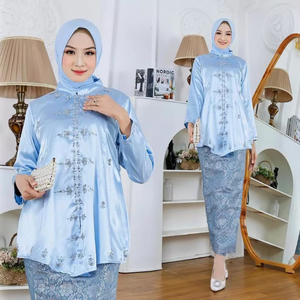 SETELAN KEBAYA MALAYSIA PAYET - KEBAYA BAJU KURUNG ROK SONGKET TERBARU