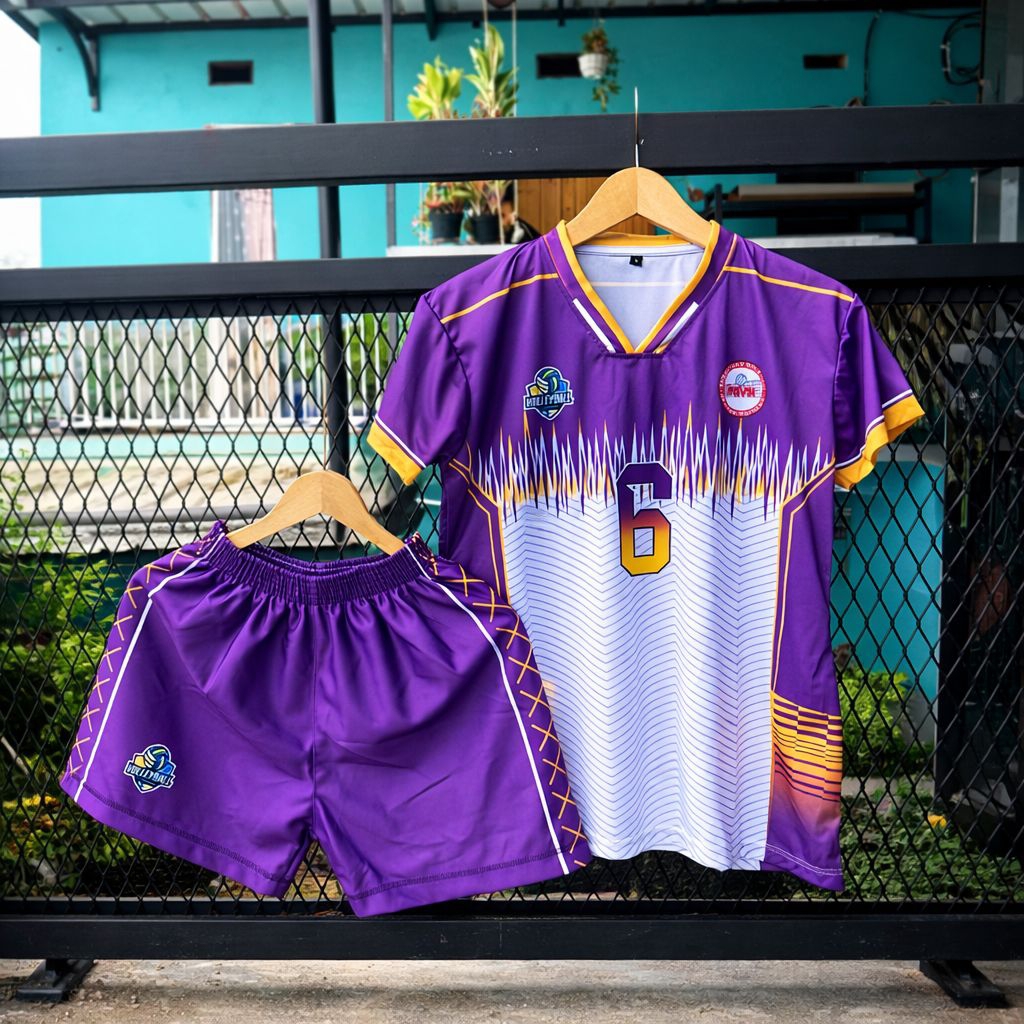 MOC JERSEY Jersey Voli Cewek Ungu  Singlet Big Size Jumbo Premium FullPrinting Custom