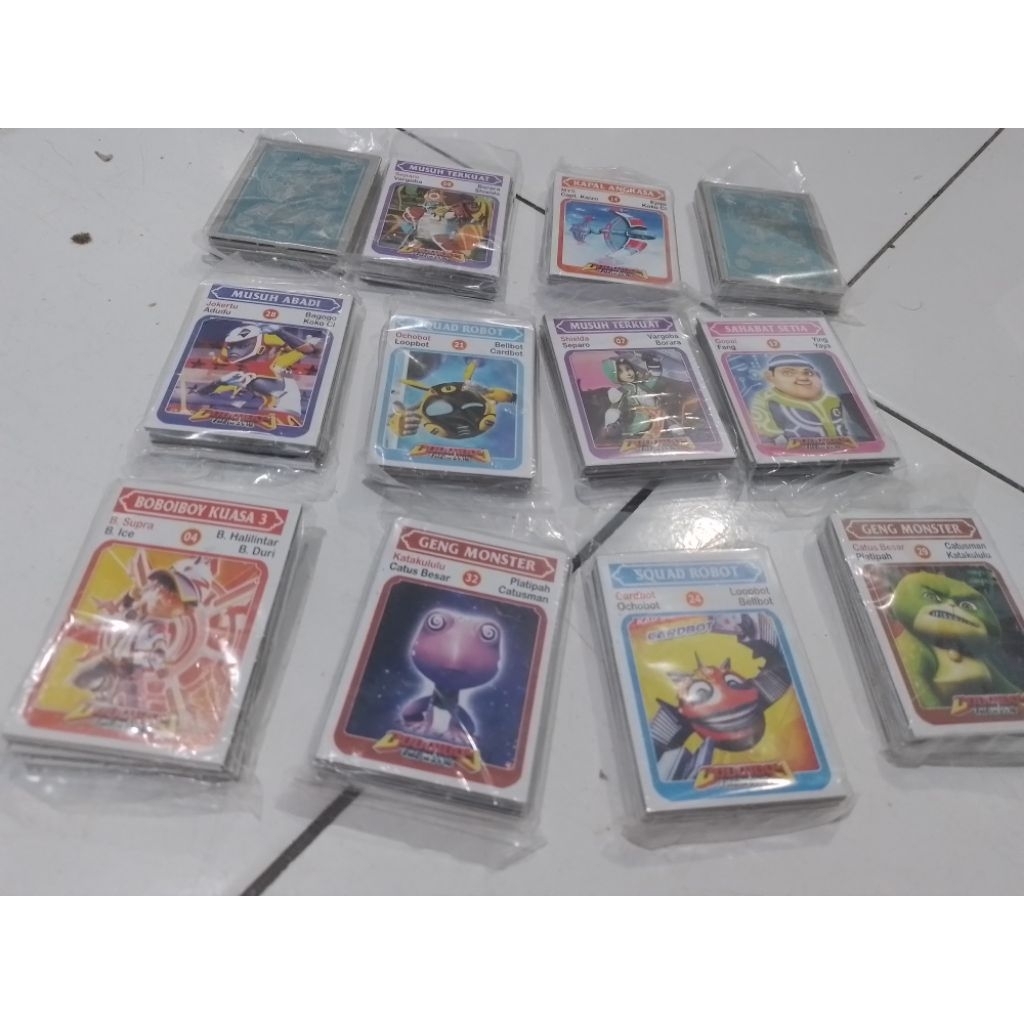 6 BKS KWARTET BOBOIBOY SEMUA ISI 6BKSx30LBR=180LBR LOKAL