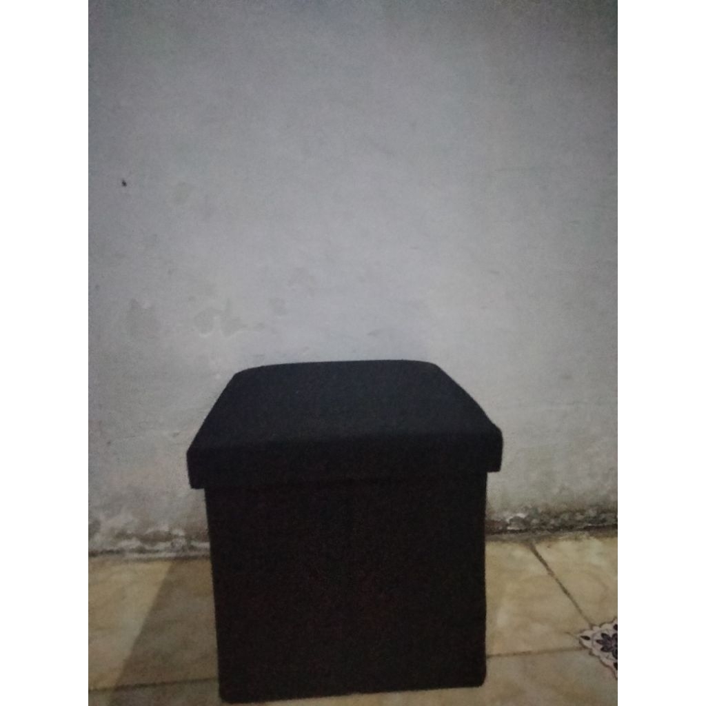 ITY International Plush Fabric Foldable Ottoman