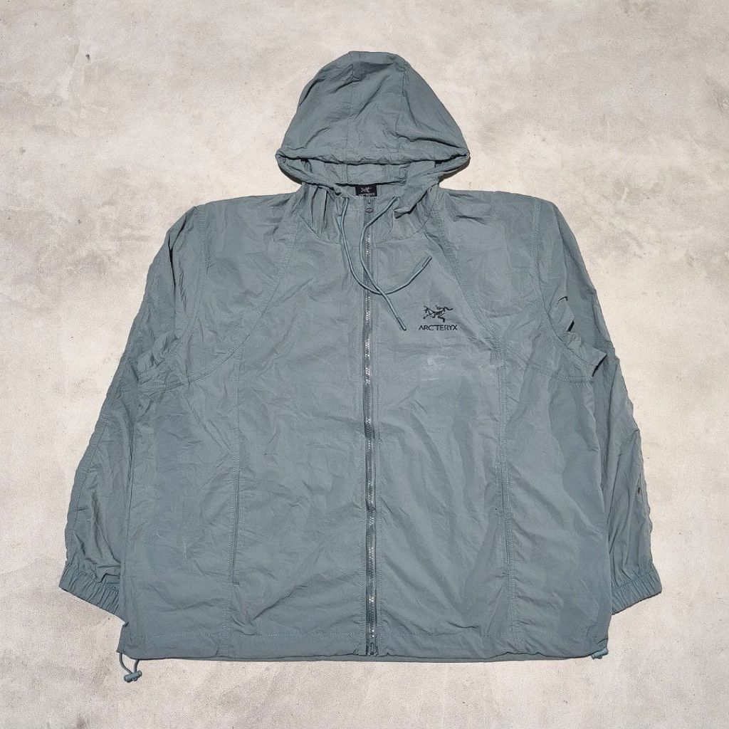 Jaket windbraker running arcteryx abu