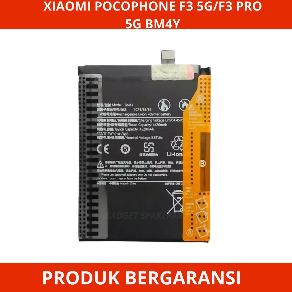 BATERAI XIAOMI POCOPHONE F3 5G / BATERAI XIAOMI POCOPHONE F3 PRO 5G / BATERAI XIAOMI BM4Y