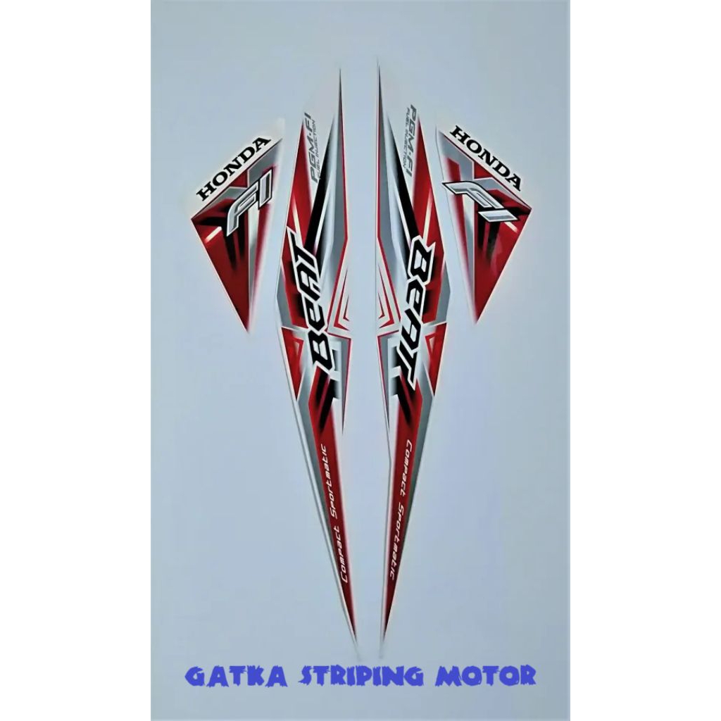 Beat Fi Tahun 2015 Putih - Merah