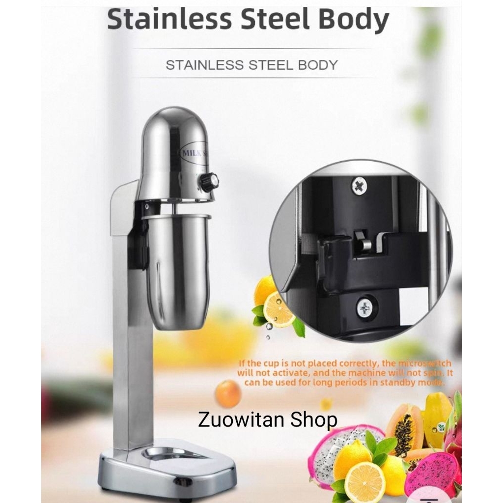 ZWAY Milkshake Machine,Mesin Milkshake Stainless steel with two cups kapasitas 800ml*2 cups