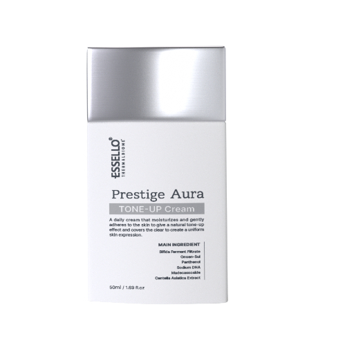 Skincare asli Korea ESSELLO Prestige Aura Tone-Up Cream 50ml - Krim Pencerah Instan Glowing & Aura B