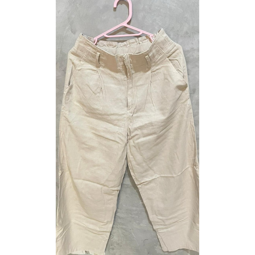Celana Kulot Linen Uniqlo