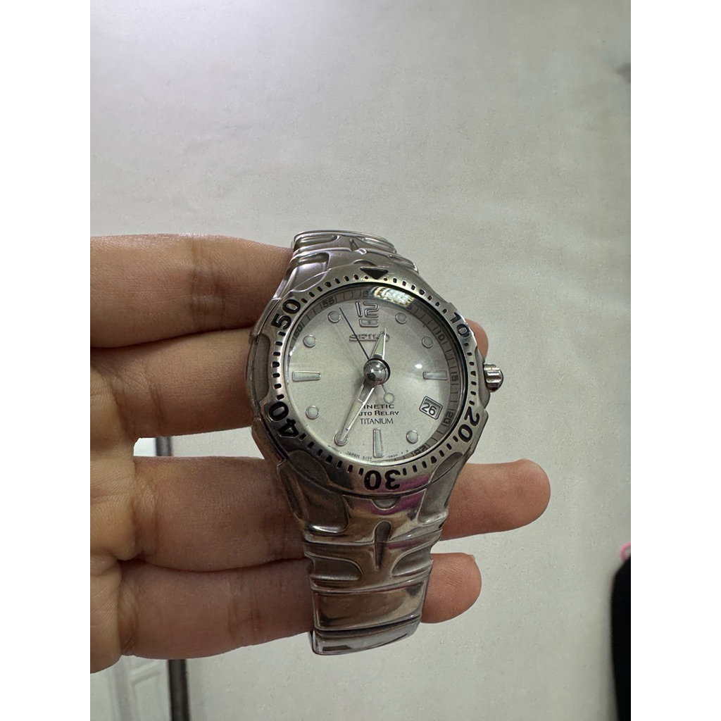 Seiko Kinetic Autorelay Titanium SMA081