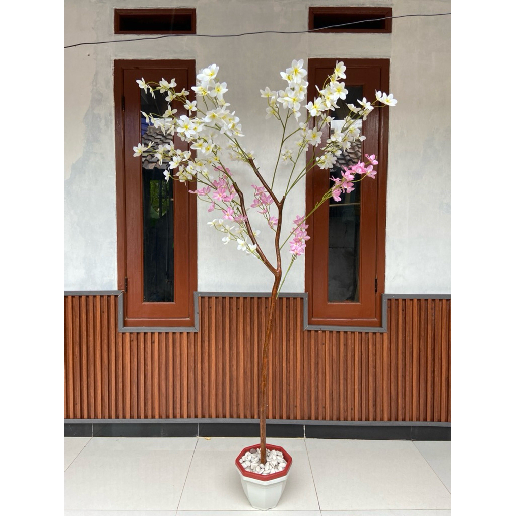 POHON ARTIFICIAL BUNGA KAMBOJA TINGGI 150 cm