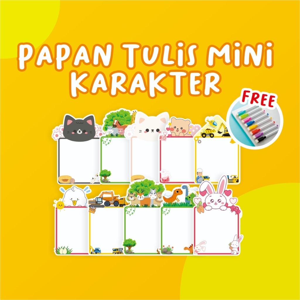 Souvenir Ultah Anak / Papan mini karakter Grosir dan Ecer