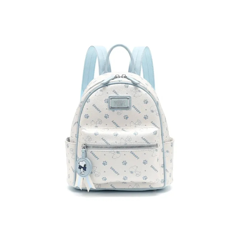 Zhens Store Tas Disney Original Snoopy Backpacker - Blue and White