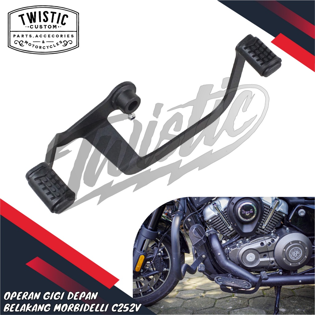 Tuas Operan Gigi Pijakan Injekan Gigi Shifter Rod Depan Belakang Bolak Balik Motor Morbidelli C252V 