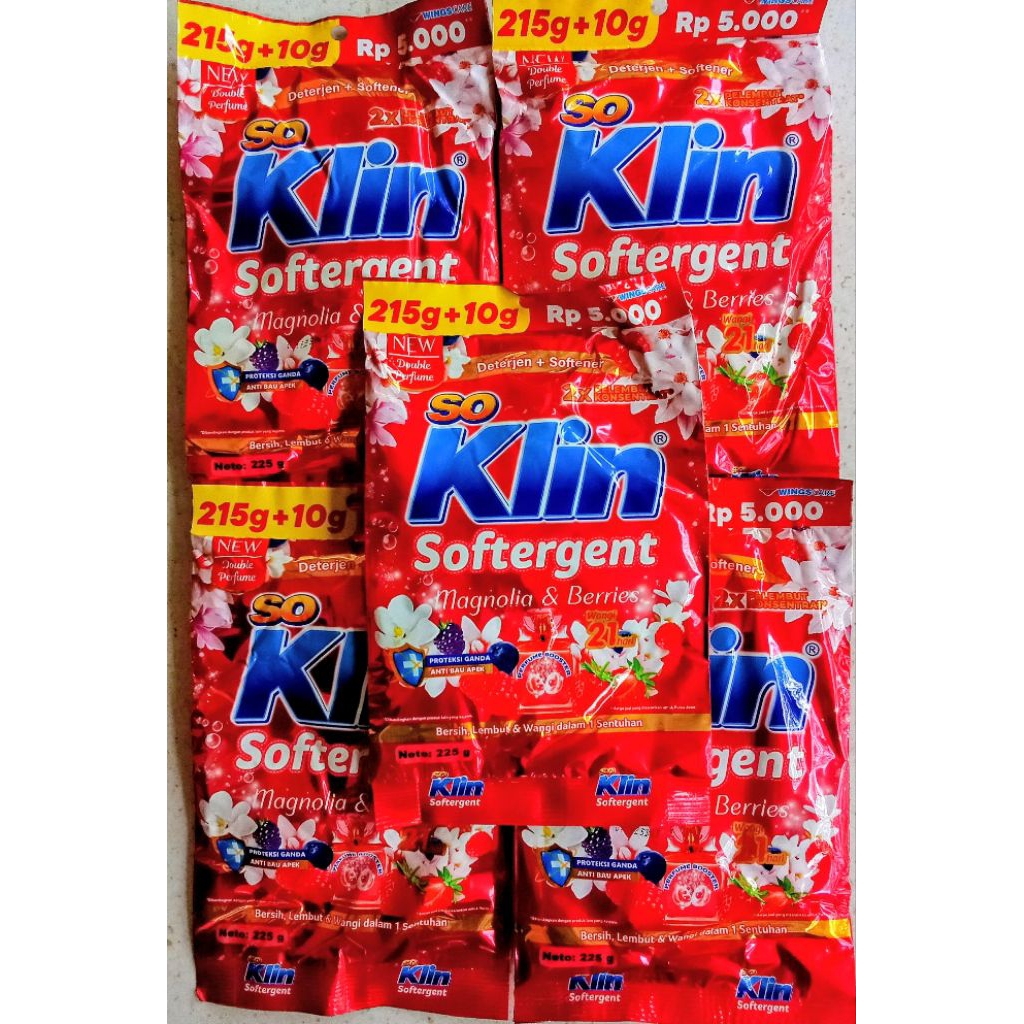 5 pcs soklin 5 ribu/5 soklin 5 ribu/5 Soklin/soklin softerjen/sabun cuci soklin/soklin 5 ribu/soklin