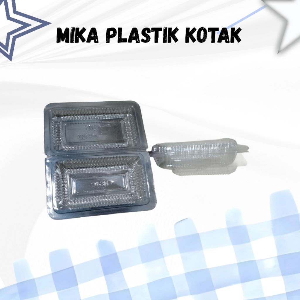 mika 4C bening /mika plastik transparan /mika kotak /mika nasi kuning mika segi panjang/kemasan maka