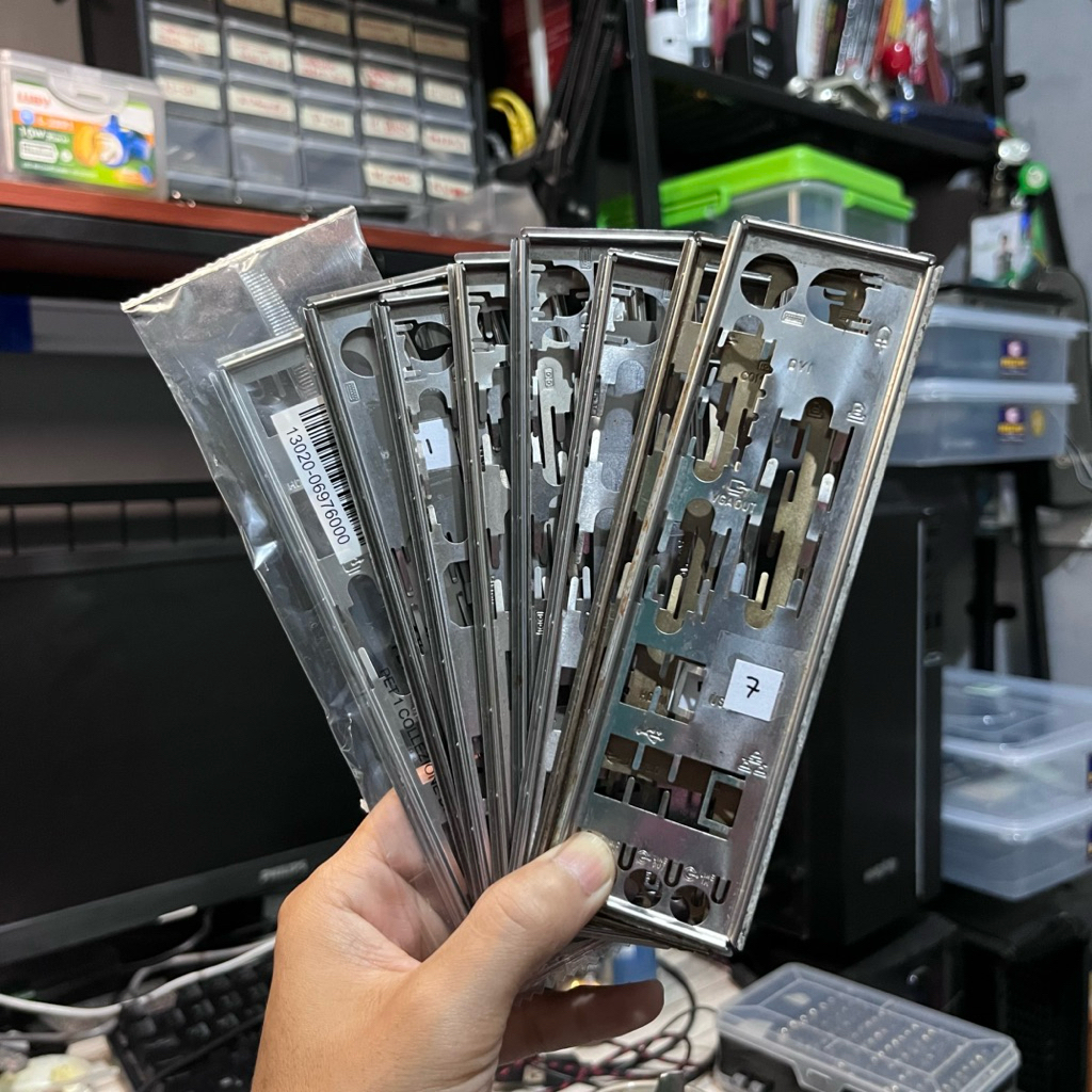 Backpanel Motherboard IO Shield Original Bekas | Bisa Pilih Sesuai Mobo PC Komputer