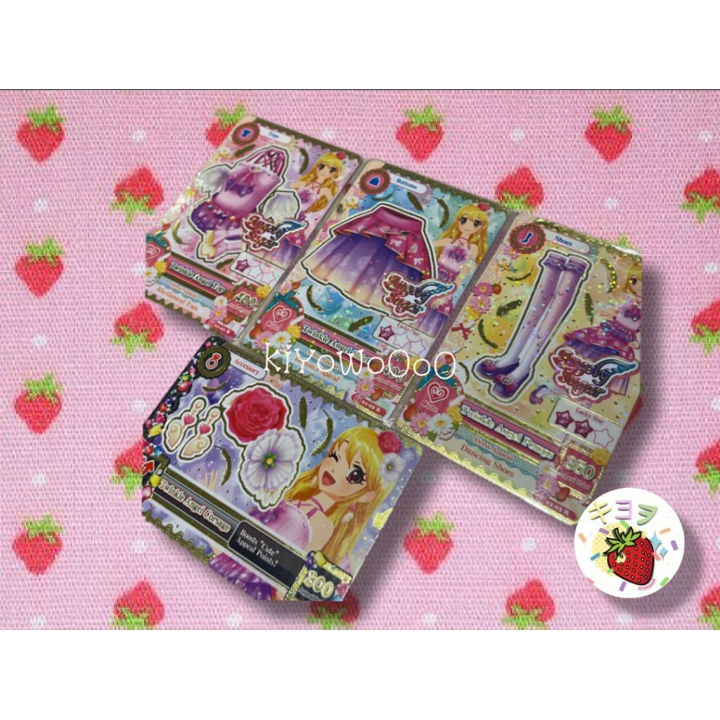 Kartu Aikatsu Card Angely Sugar Set Twingkle Angle Ichigo