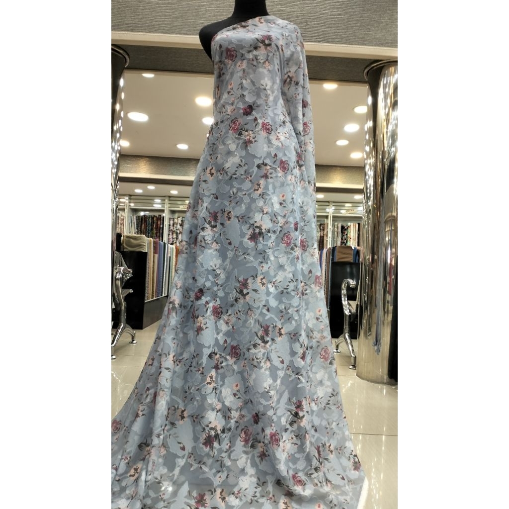 Kain chiffon uragiri motif/sifon uragiri