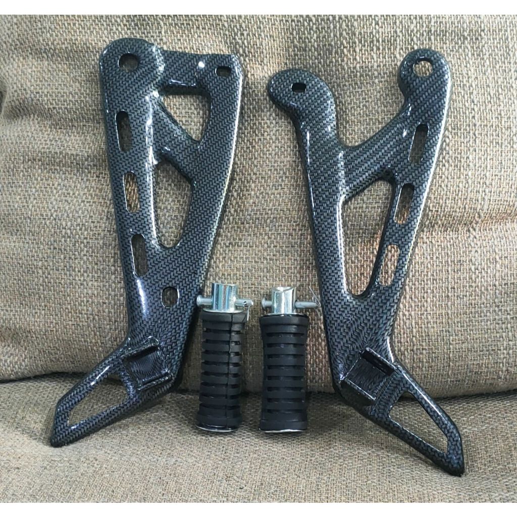PROMO HARGA SPESIAL BREKET DUDUKAN STEP INJAKAN BELAKANG CARBON + BENUS STEP INJAKAN BELAKANG MOTOR 