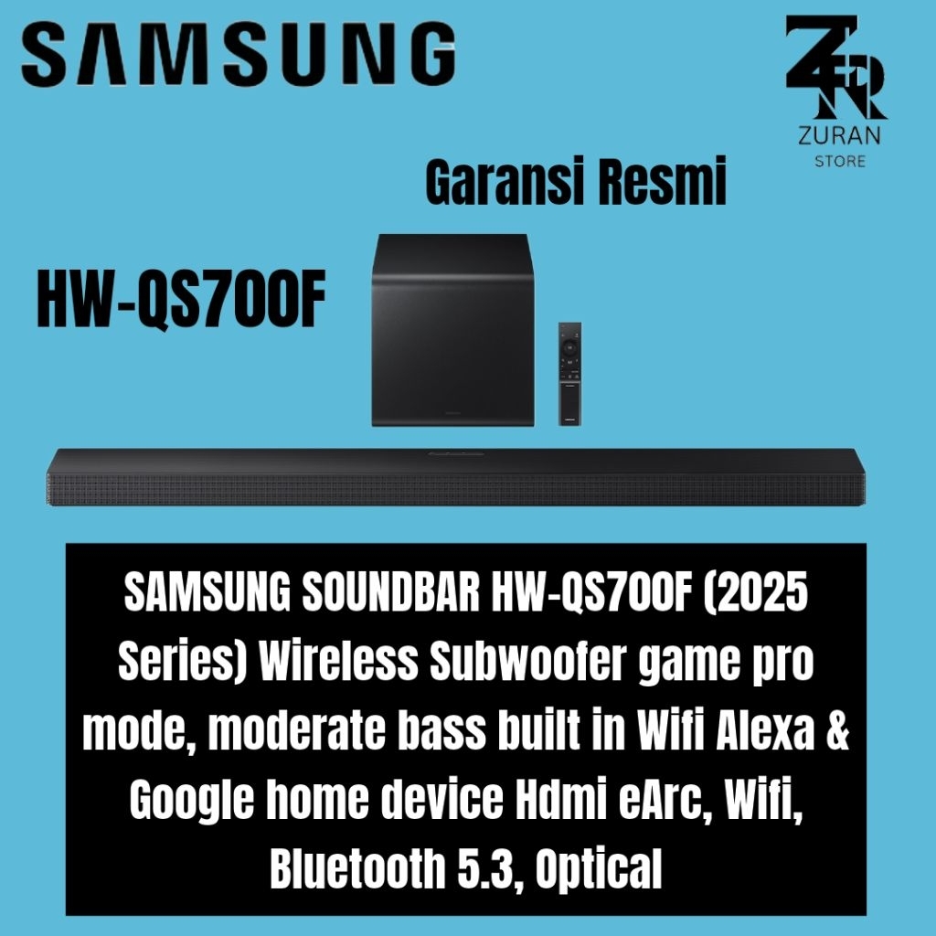 SAMSUNG HW-QS700F / QS700F /Q700F SOUNDBAR  WIRELESS ATMOS 3.1.2 CHANNEL
