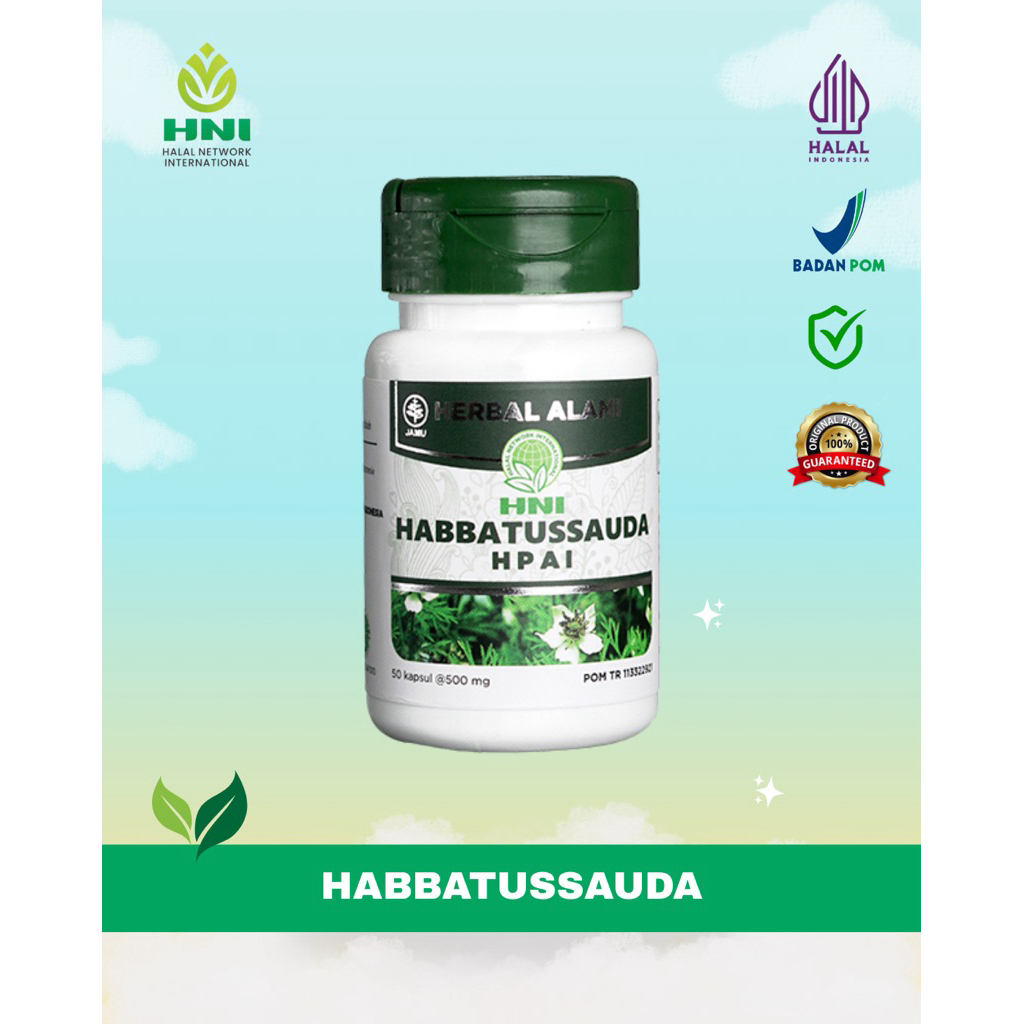 Habbatussauda Ori HNI BPOM - Habbatussauda kapsul | HNI YUNA HALALMART