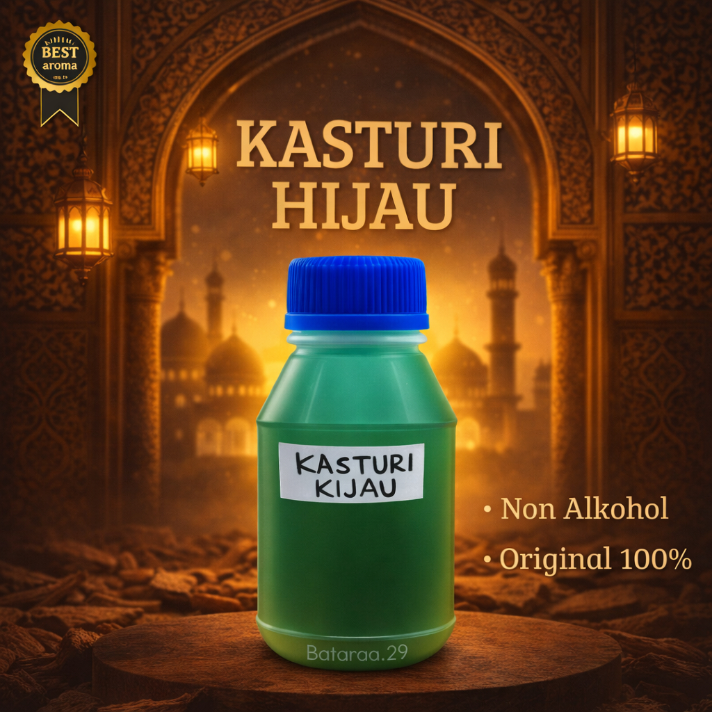 BIBIT PARFUM  KASTURI HIJAU 50-100ML NON ALKOHOL