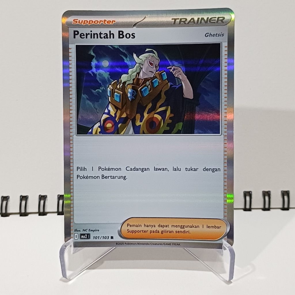 Perintah Bos - Supporter - Kartu Pokemon TCG Indonesia - Evolusi Mega Kobaran Biru MA2 | 101/103 | R