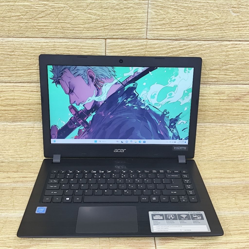 Laptop 2nd Acer Aspire 3 A314-32 Celeron N4120 RAM 4GB SSD 256GB HD