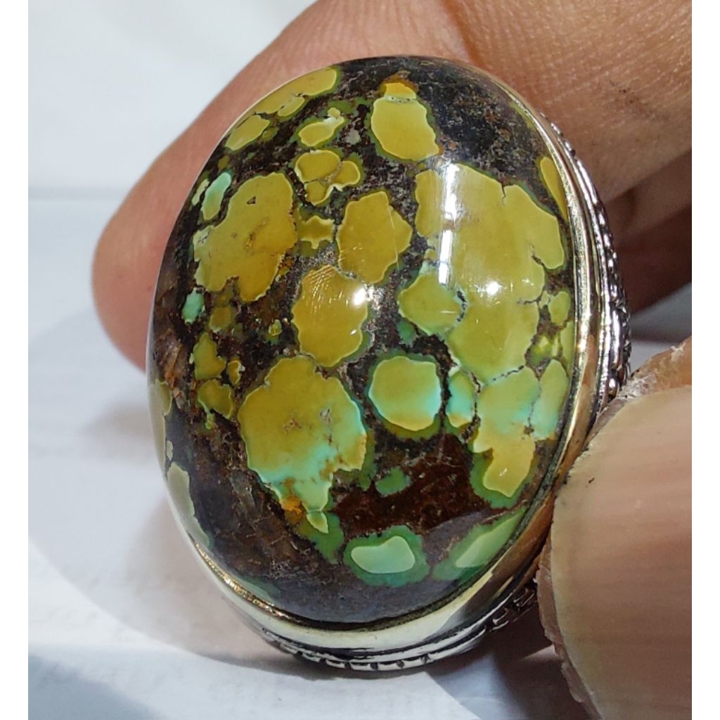 PIRUS HUBEI XINJIANG HIJAU PUPUS GRADASI KUNING EST DIM 26x19,5x10,5 RING 9