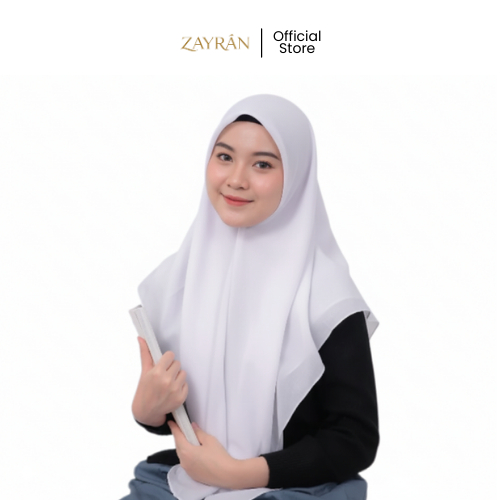 Zayran - Hijab Paris Syari Polos Premium Panjang, Ringan & Nyaman Dipakai